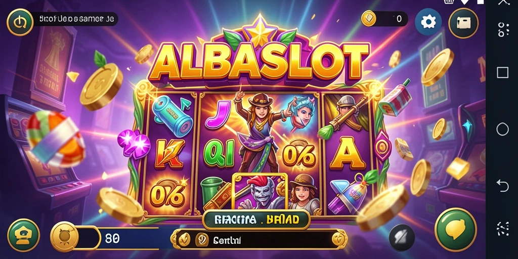 Tampilan gameplay intensif di ALBASLOT yang menantang.