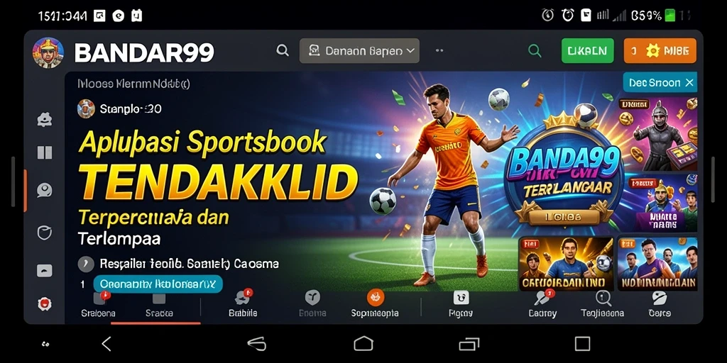 Screenshot BANDAR99 menampilkan tampilan jelas dari antarmuka taruhan olahraga.