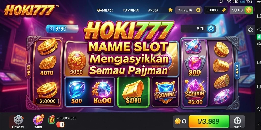 Tampilan gameplay menarik dan fitur bonus di HOKI777.