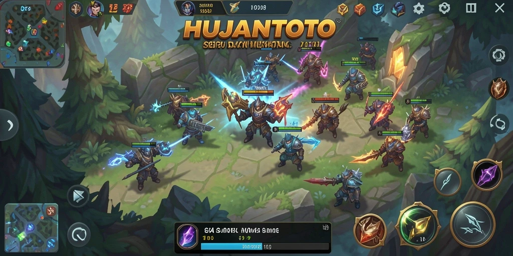Tampilan menarik dari gameplay seru HUJANTOTO.
