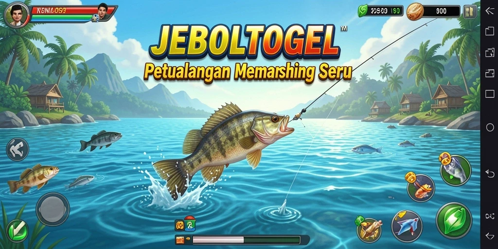 Gameplay seru JEBOLTOGEL dengan berbagai ikan yang menarik.