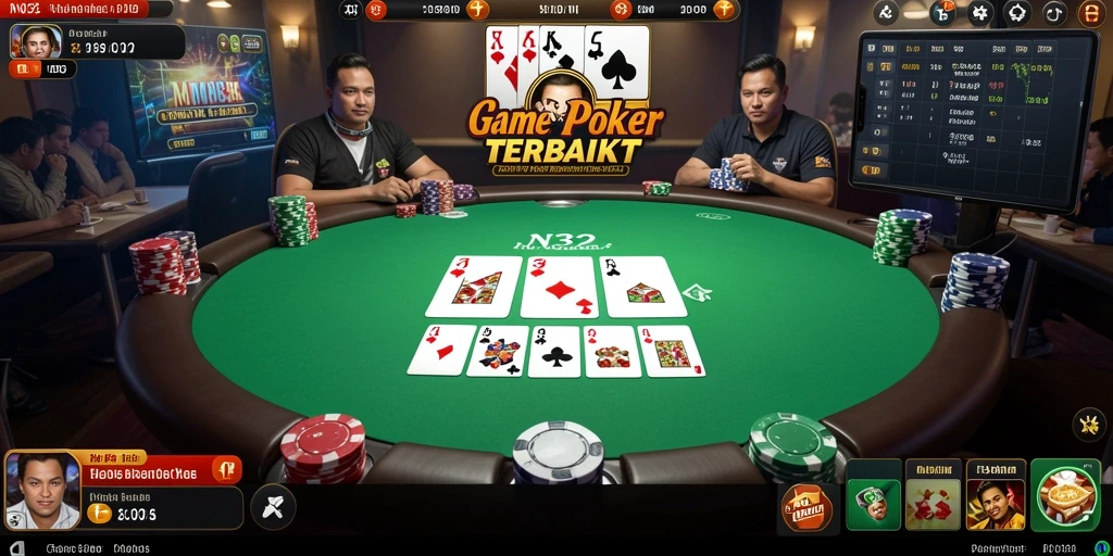 Gambaran menarik gameplay N32 dengan suasana poker yang mendebarkan.