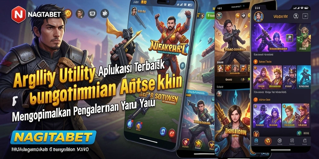Tampilan utama NAGITABET dengan fitur utilitasnya yang menarik.