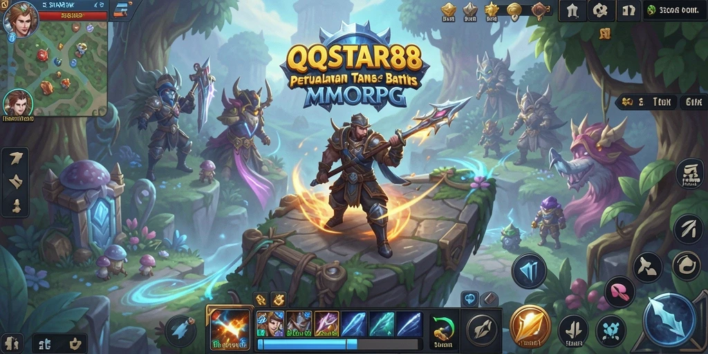 Tampilkan gameplay seru dalam dunia MMORPG QQSTAR88.