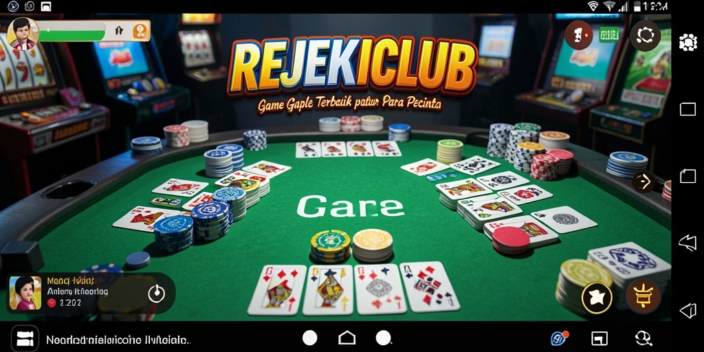 Screenshot gameplay REJEKICLUB menampilkan kartu Gaple yang seru.