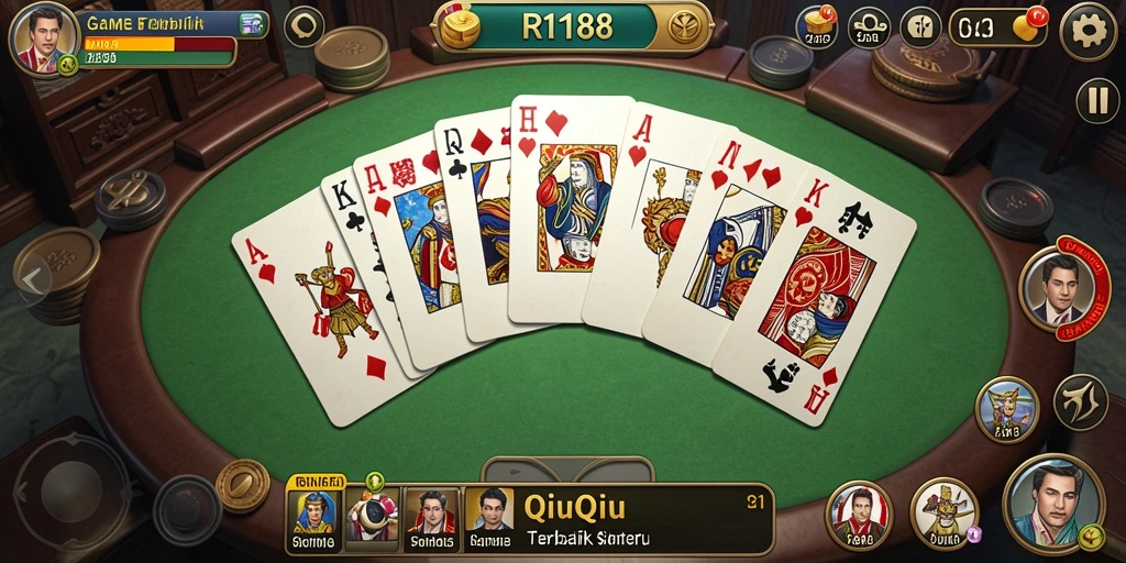 Tampilan nyata gameplay QiuQiu yang seru dan menarik.