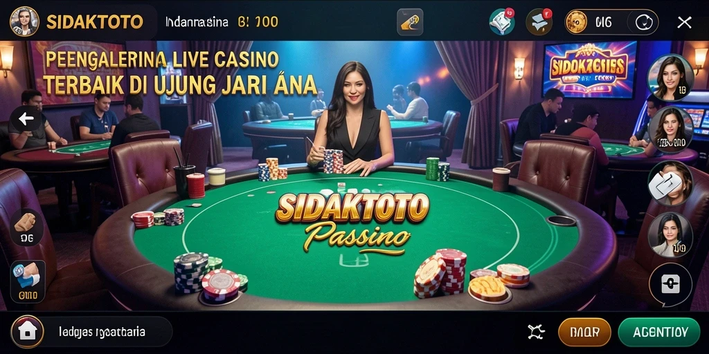 Screenshot aksi seru dalam permainan Live Casino SIDAKTOTO.