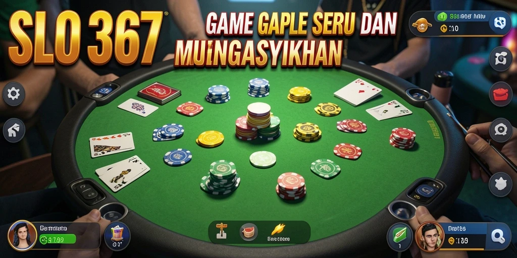 Gameplay seru Gaple di SLOT367 dengan interaksi langsung.