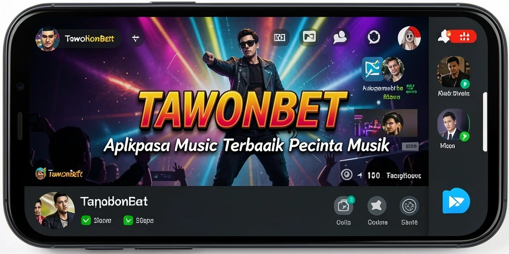 Tampilan menarik saat bermain musik di TAWONBET.