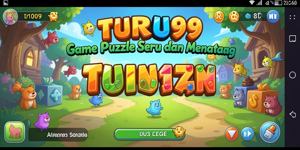 Tampilan gameplay TURU99 dengan tantangan puzzle menarik.